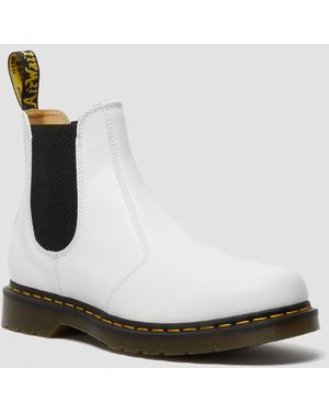 Dr. Martens 2976 Stitch Smooth Leather Chelsea Boots - White