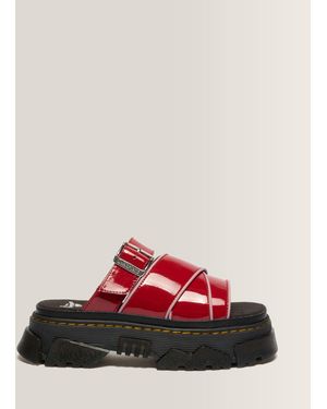 Dr. Martens Sandalias mattison de charol - Rojo