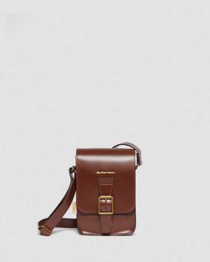 Dr. Martens Pelle borsa norfolk flat vegan beige - Marrone