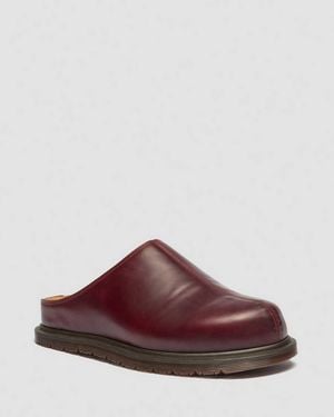 Dr. Martens San Leather Mules - Red