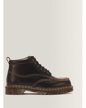 Dr. Martens Lowell Chukka Moc Toe Leather Ankle Boots - Black