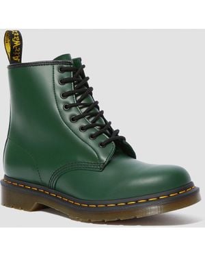 Dr. Martens 1460 Smooth Leather Lace Up Boots - Green