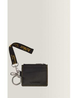 Dr. Martens Kiev Leather Cardholder Keyring - White