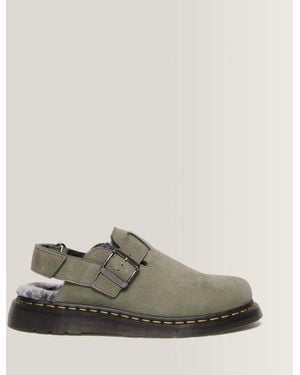 Dr. Martens Jorge Ii Faux Fur Lined Mules - Brown