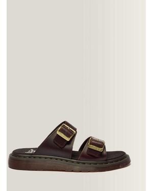 Dr. Martens Josef Two Strap Atlas Leather Sandals - Brown