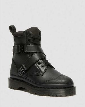 Dr. Martens 1460 Bex Tech Strap Leather Boots - Black