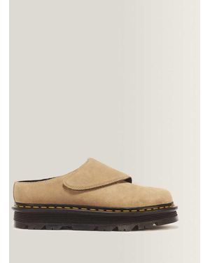 Dr. Martens Zebzag Anywair Suede Mules - Natural