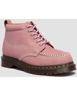 Dr. Martens Lowell Chukka Nubuck Moc Toe Enkellaarzen - Roze