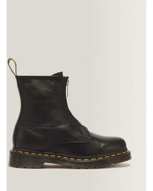 Dr. Martens 1460 Soft Leather Zip Up Boots - Black