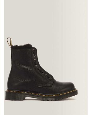Dr. Martens 1460 Serena Zip 8 Eye Leather Boots - Black
