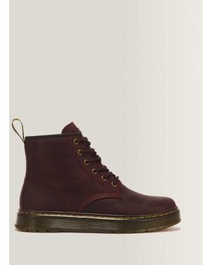 Dr. Martens Brookline Chukka Crazy Horse Leather Ankle Boots - Brown
