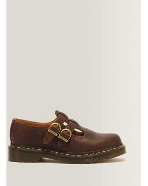Dr. Martens 8065 Ii Floral Emboss Mary Jane Shoe - Brown