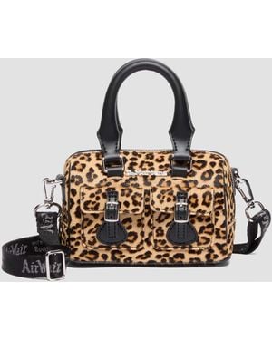 Dr. Martens Leer Minihengelstas Met Luipaardprint - Zwart