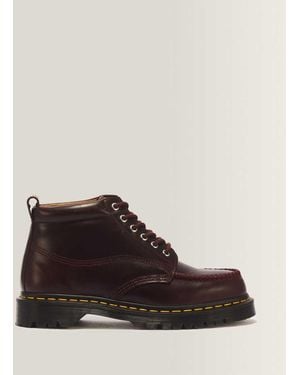 Dr. Martens Lowell Chukka 6 Eye Mayhem Leather Moc Toe Boots - Brown