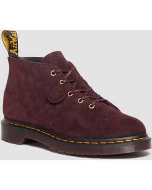 Dr. Martens Church Desert Oasis Suede Monkey Boots Purple - Brown