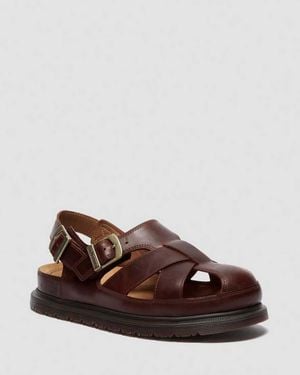 Dr. Martens San Fisherman Leather Sandals - Brown