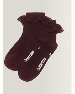 Dr. Martens Frill Organic Cotton Blend Socks - Purple