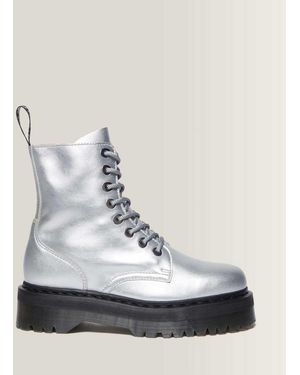 Dr. Martens Jadon Leather Platform Boots - White