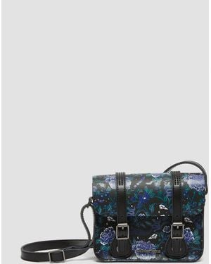 Dr. Martens Leather 7" Mystic Floral Crossbody Bag - Blue
