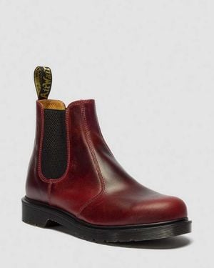 Dr. Martens 2976 Classic Calf Leather Chelsea Boots - Red