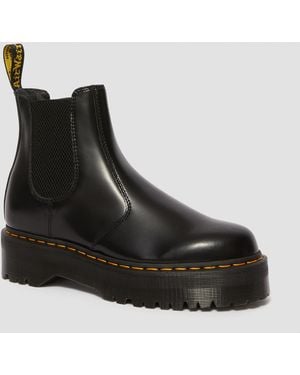 Dr. Martens 2976 Quad Leather Platform Chelsea Boots - Black