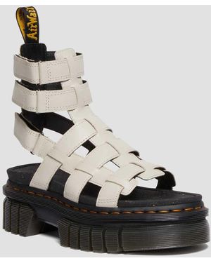 Dr. Martens Ricki Leather Gladiator Platform Sandal - Black