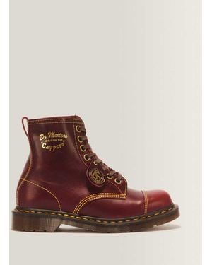 Dr. Martens 1460 Cappers Classic Calf Leather Lace Up Boots - Brown