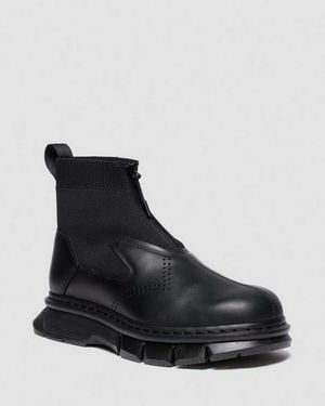Dr. Martens Waxy Leather 14Xx Qubist Zip Boot - Black