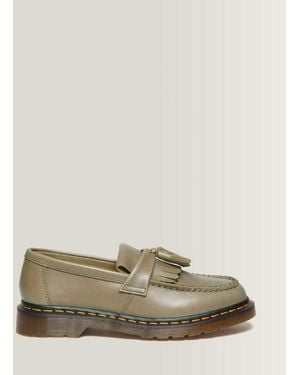 Dr. Martens Adrian Carrara Leather Tassel Loafers - Green