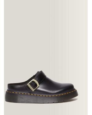 Dr. Martens Laketen Leather Platform Mules Shoes - Black