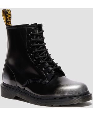 Dr. Martens 1460 Zip Arcadia Rub Off Leather Boots - Black