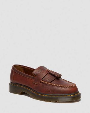 Dr. Martens Adrian Ambassador Soft Leather Tassel Loafers - Brown