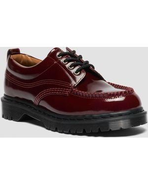 Dr. Martens Lowell Lacquered Moc Toe Shoes