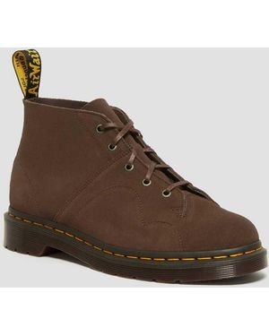 Dr. Martens Suède church wildleder monkey stiefel - Rot