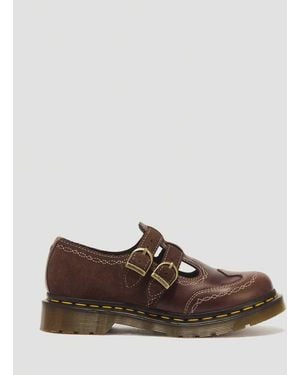 Dr. Martens 8065 Desert Rodeo Leather & Suede Mary Jane Shoes - Brown