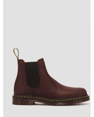 Dr. Martens Leather 2976 Stitch Crazy Horse Chelsea Boots - Brown
