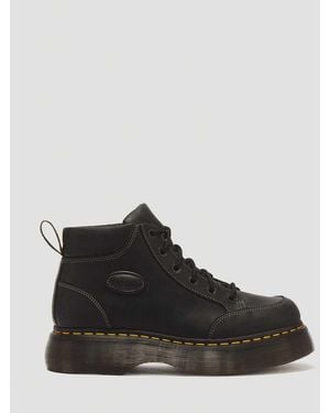 Dr. Martens Buzz 6 Eye Wyoming Leather Lace Up Boots - Black