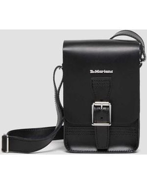 Dr. Martens Kiev Smooth Leather Vertical Crossbody Bag - Black