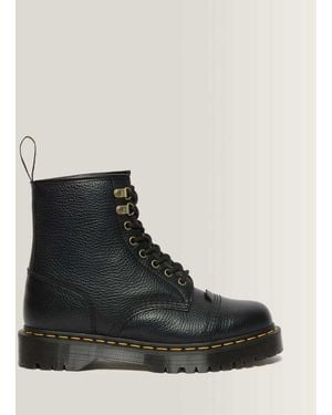 Dr. Martens 1460 Bex Faux Fur-Lined Leather Lace Up Boots - Black