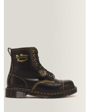 Dr. Martens 1460 Cappers Classic Calf Leather Lace Up Boots - Black