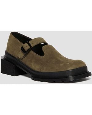 Dr. Martens Maybole Buttersoft Leather Mary Jane Shoes - Green