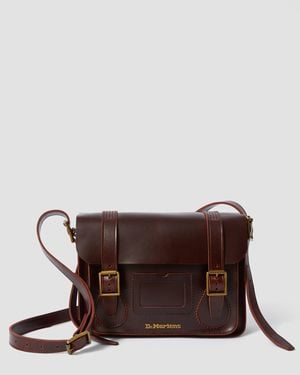 Dr. Martens 11 Inch Brando Leather Messenger Bag - Brown