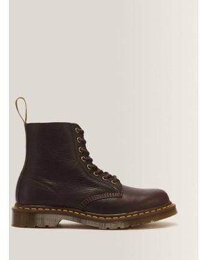 Dr. Martens 1460 Pascal 8-Ösen Ambassador Leder Schnürstiefel - Braun