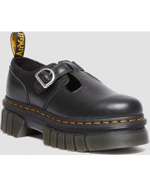 Dr. Martens Audrick Nappa Lux Platform Mary Jane Shoes - Black