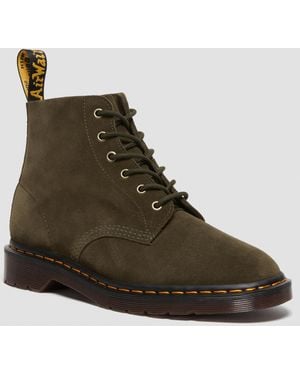 Dr. Martens 101 Ben Repello Suede Ankle Boots - Green