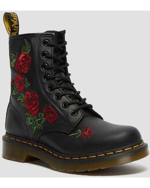Dr. Martens 1460 Leather Lace-Up Boots (Decayed Roses) Boots - Multicolor
