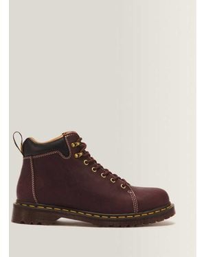 Dr. Martens 939 Hiker 7 Tie Leather Ankle Boots - Brown