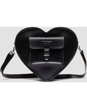 Dr. Martens Grote Leren Hartvormige Tas - Zwart