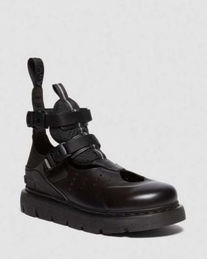 Dr. Martens Vent Xx01 Leather Gladiator Sandals Shoes - Black