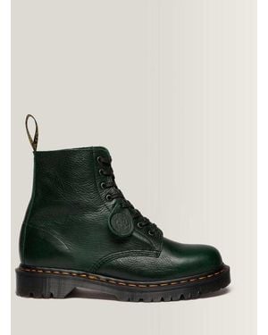 Dr. Martens 1460 Pascal Leather Ankle Boots - Green